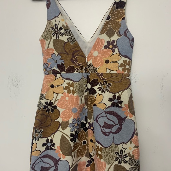 Zara retro colorful flowery dress size small - Picture 3 of 9
